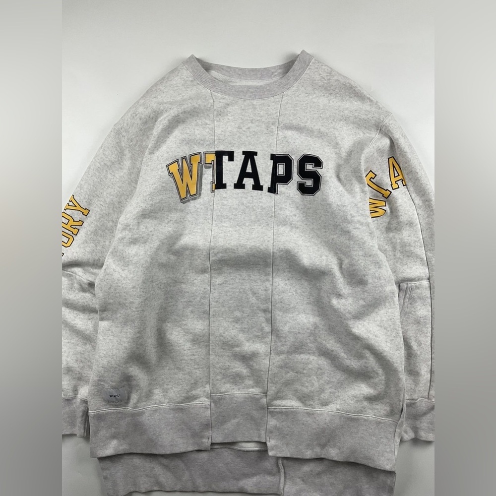 18AW WTAPS RIPPER 02 SWEATSHIRT. Double Tap Ripper 02 Hoodie Rebuild Grey SZ L
